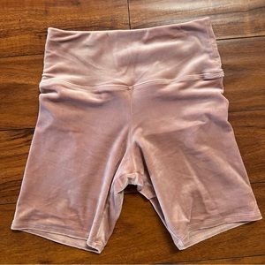 Colsie pink velvet biker‎ shorts